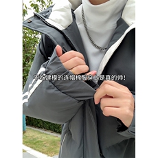 现货高品质美式高街冬季重磅三防加厚羽绒棉衣连帽冲锋外套厚，男装棉衣，电商A486-1