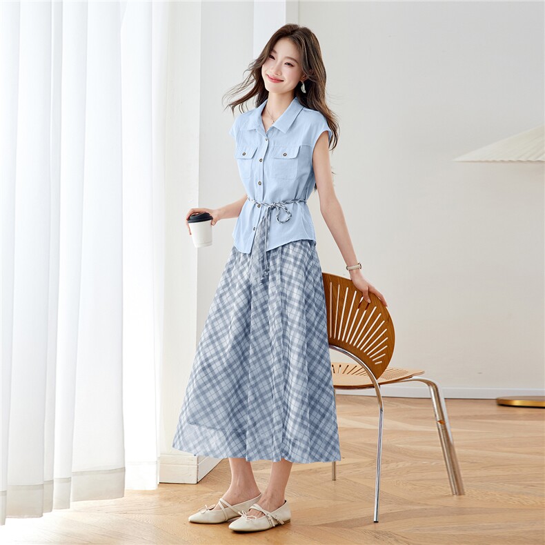 现货！2026夏装新款两件套女套装女,女装套装/套裙,慕咨