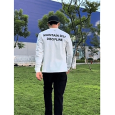 现货5000240克螺口长袖GTAL字母印花户外长袖T恤男，男装T恤，星座910A