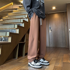 现货秋冬加长加厚潮牌卫裤双侧拼接微锥拖地裤K9091P5588，男装休闲裤，星座914-1