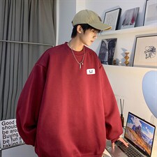 2026秋季新款潮流港风笑脸宽松百搭卫衣JK23343特批24控39，男装卫衣，星座605(原A050)