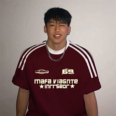 夏季美式高街重磅纯棉三条杠织带撞色男女短袖T恤ZD367-特P30，男装T恤，电商A486