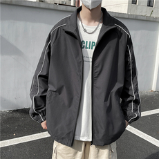 立领夹克男2023秋季新款韩版运动休闲拉链开衫翻领外套W1164-P45，男装夹克，星座512-2
