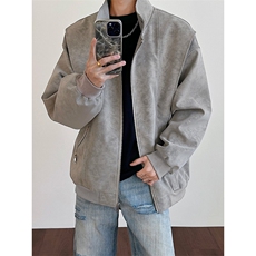 春季扎染拼接皮衣美式百搭外套潮牌夹克男女C64137-TP65不，男装夹克，电商A102