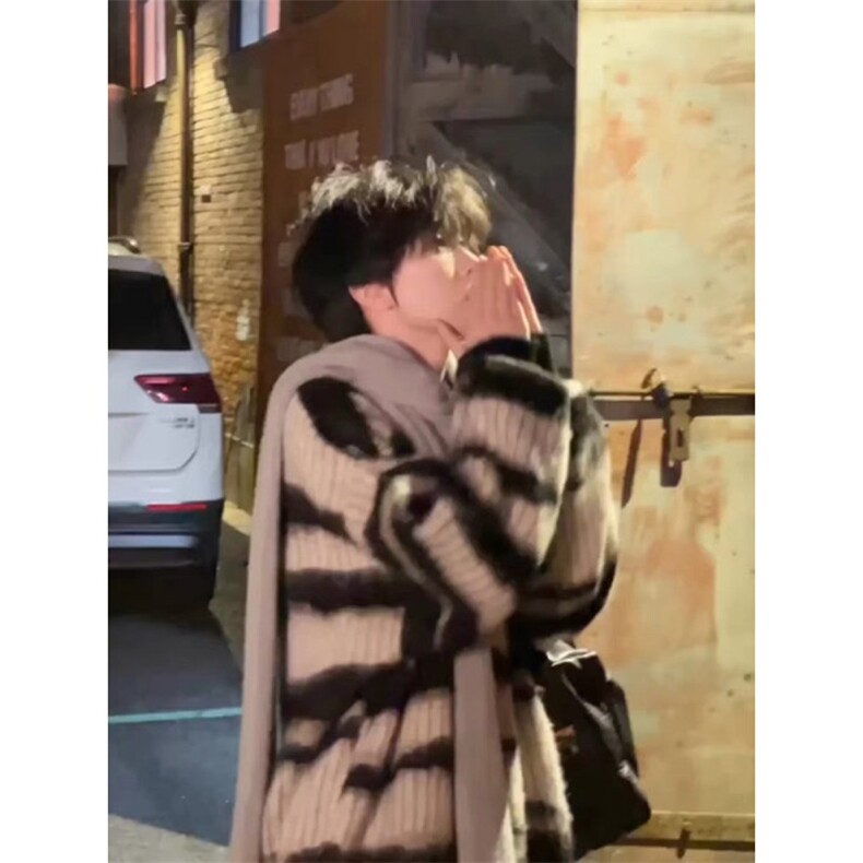 ！实物图片效果潮牌刷毛马海毛宽松百搭毛衣MY088-P53,男装针织衫/毛衣,星座313A(原308A-2)