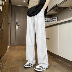 供视频山本裤男夏季薄款阔腿冰丝裤刺绣速干休闲裤A460特P35控58，男装休闲裤，电商A309