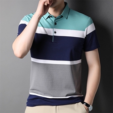 POLO衫男士短袖t恤翻领2023夏季新款潮牌休闲商务男装SFT3126-P62，男装Polo衫，星座1105-3