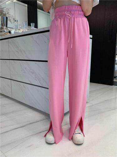 【现货】夏季新品多色抽绳开叉裤，女装，F/TU