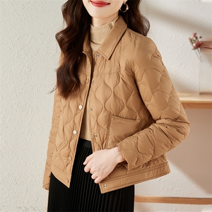 2024冬季新款羽绒服单排扣90%白鸭绒短款休闲款图片