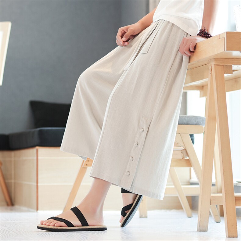 2025夏季风新款亚麻男士大码休闲七分裤棉麻裤子K86-P65控88,男装休闲裤,电商A021