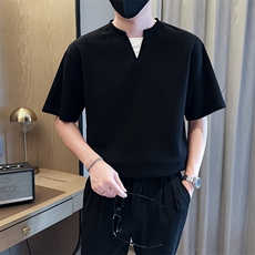 夏打底衫纯色百搭纯色圆领T恤短袖社会小伙A236-82558-特P38，男装T恤，电商A236