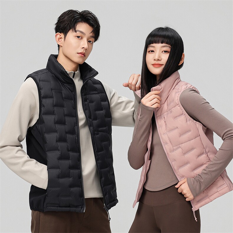 2025新款90绒子轻薄情侣装羽绒服秋冬男女款休闲轻薄羽绒服马甲,男装羽绒服,钱塘723