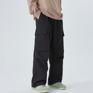 日系宽松直筒休闲户外工装裤xz405-K2009-P5569.9,男蓝色蓝色牛仔裤怎么搭配图片