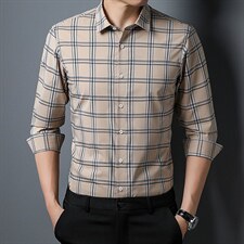 BK12598钱塘2020-2中青年男士秋季新款长袖薄款衬衣主推款P67，男装衬衫，钱塘207-2