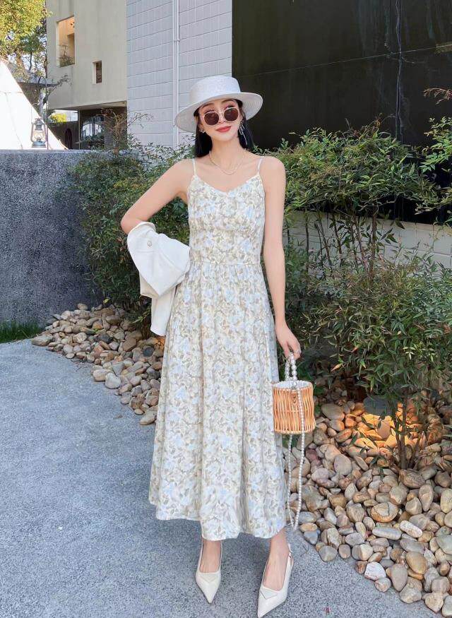 [现货]韩版碎花两件套连衣裙，两色、三码，女装连衣裙，依柏璐(1F)