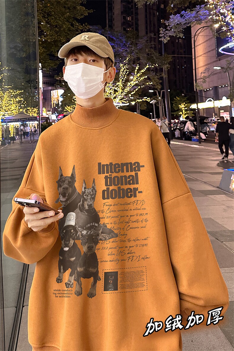男装加绒加厚高领卫衣B239-G59-P48,男装卫衣,星座514-2(原B239)