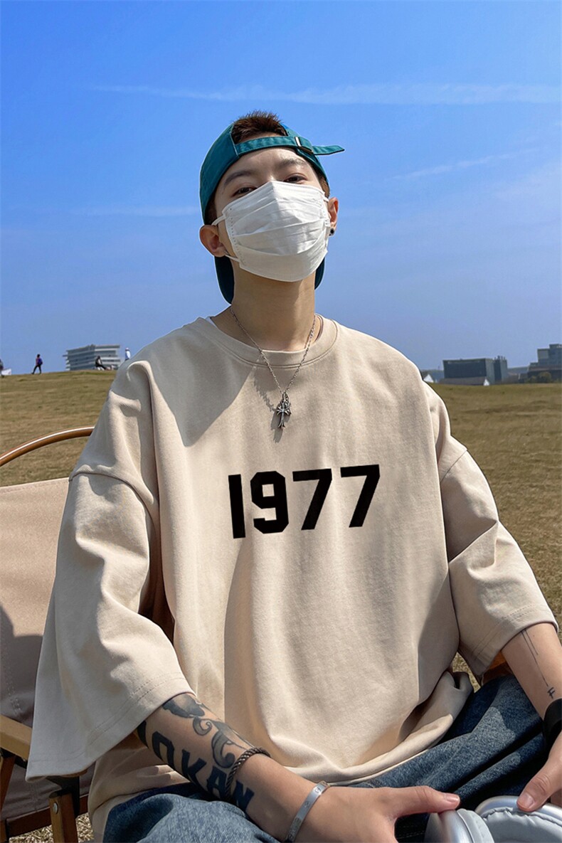 纯棉T恤直播高品质重磅220克1977印花T1901-p25,男装T恤,星座508（原C305）