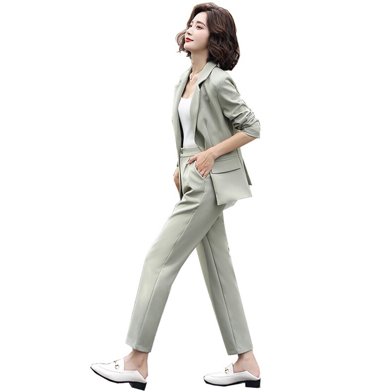 小西装气质套装女初秋二件时尚贵夫人时髦洋气休闲韩版外套两件套,女装套装/套裙,辉之琳