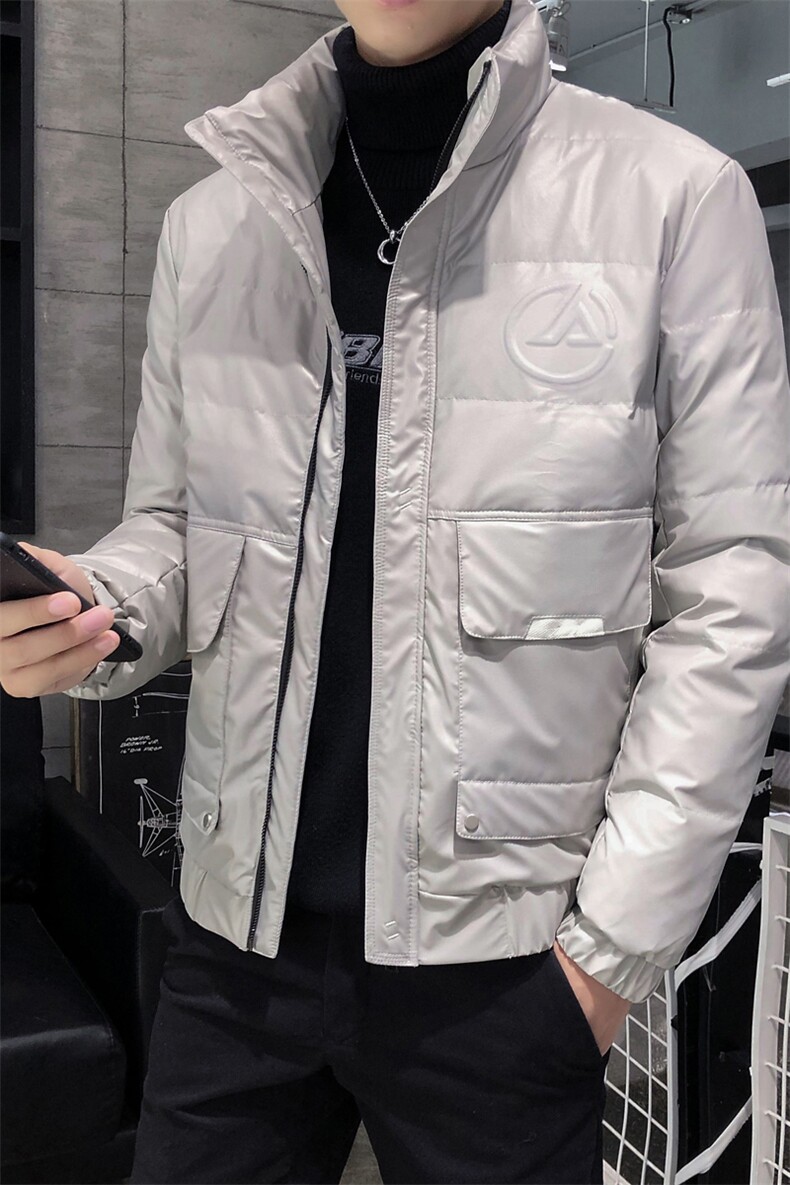 312A-9903-P1752025冬季新款时尚羽绒服韩版皮外套男80%白鸭绒C,男装羽绒服,星座312A-5