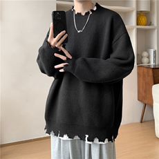 主推美式秋冬套头毛衣打底针织衫男女MY2627P55，男装针织衫/毛衣，电商基地A086