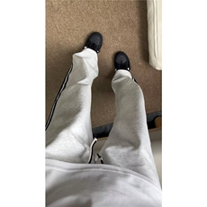 侧条纹休闲卫裤男女春秋新款学院风显瘦情侣直筒运动裤WLJ755-P42，男装休闲裤，星座1008