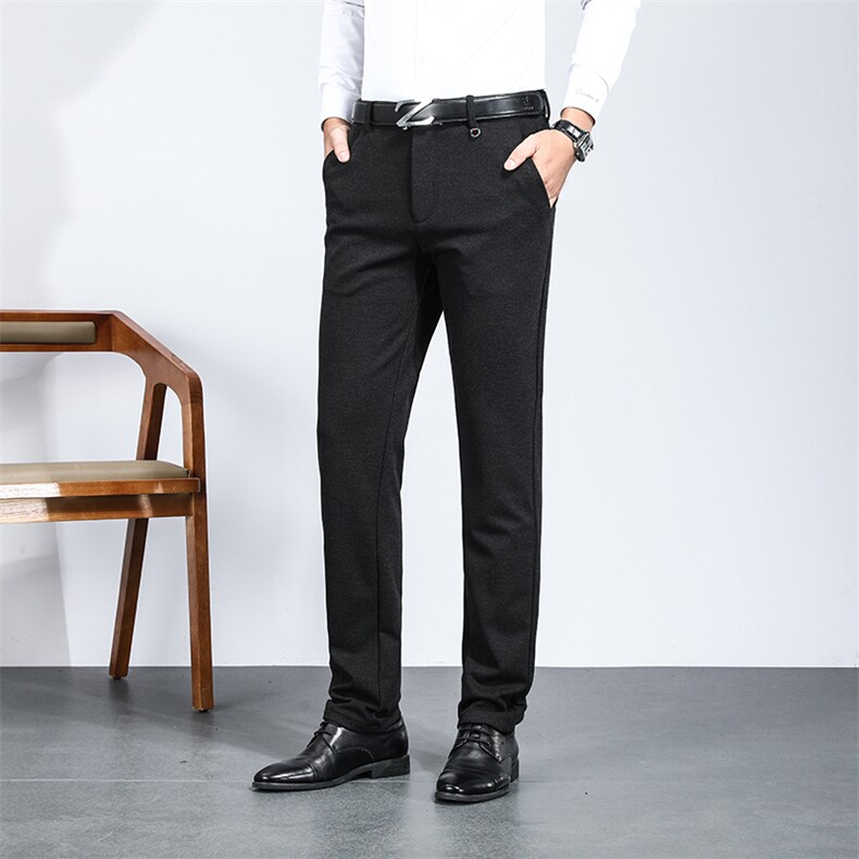 Z82173钱塘2020-2秋冬季中年男士微弹舒适柔软休闲百搭长裤P82173,男装休闲裤,钱塘207-2