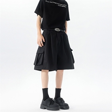 8XL-M工装西装短裤男夏季宽松大码日系痞帅高级五分裤DK26002P48，男装休闲裤，电商B312