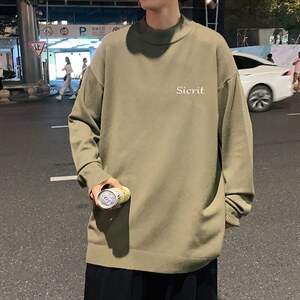 M18098-P45加绒款-P65半高领毛衣男士大码针织衫男毛线衣男,男装针织衫/毛衣,电商A040