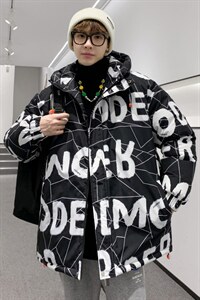 港风2026冬季新款90%白鸭绒中长款连帽羽绒服男XZ109-Y1260-P218,男装羽绒服,星座109