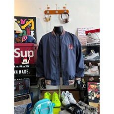 民主风提花拼接飞行夹克棒球服男xh94-特60，男装夹克，电商B367