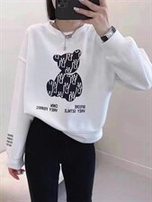 刷毛绒小卫衣，女装卫衣/绒衫，E·贝空间