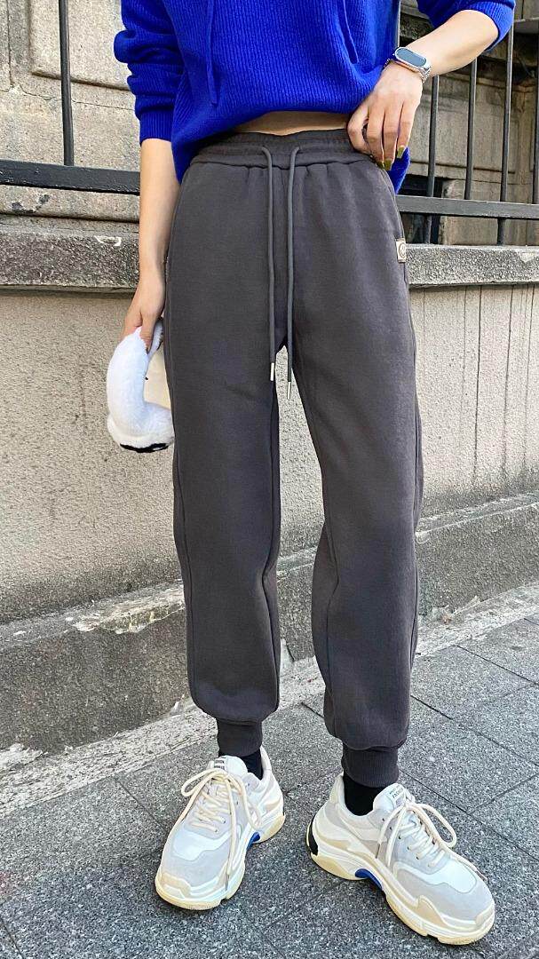 新款卫裤，暖宝宝婴儿绒，百搭，款，女装休闲裤，简 影