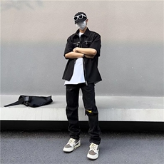 美式牛仔裤男春秋新款休闲直筒裤K2526P45，男装牛仔裤，星座1116-2
