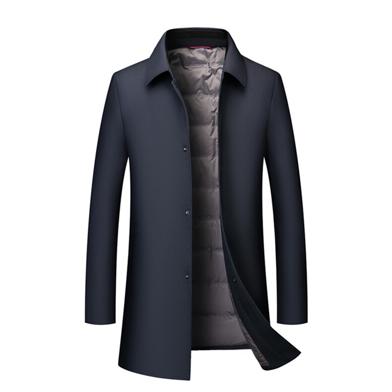 羽绒服男脱卸内胆冬季中年男休闲翻领防寒服爸爸冬装ZL9688-P300,男装羽绒服,电商B212（原钱塘6029）