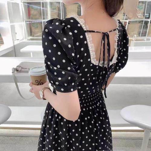 波点韩版连衣裙，女装连衣裙，香雪琳