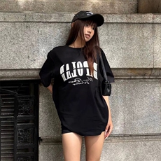 万针全刺绣工艺抖音得物高品质260克重磅纯棉双纱美式高街短袖T恤，男装T恤，电商A486