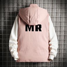 棉马甲男士大码加厚棉背心男坎肩男网格MJ47253-P80，男装背心/马甲，电商A040A