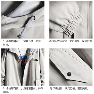 JK41232-P85 纯棉连帽夹克男士大码工装夹克男 网格图片