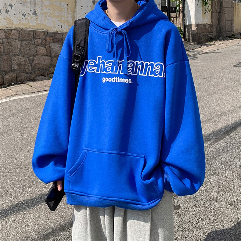抖音供货、复合360克现货字母印花连帽卫衣宽松D223A-WY221-P50,男装卫衣,电商019-1