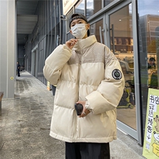 高品质！PU皮棉服冬季宽松港风棉衣立领冬装棉袄PM01-P115限158，男装棉衣，电商B370