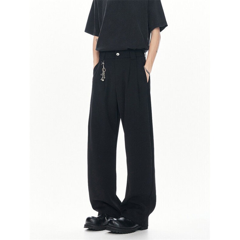 高品质夏季新款冰丝西裤垂感弯刀裤西裤直筒裤男K2501P55，男装西裤，电商A062