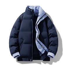 冬季新品得物美式潮流高品质格子加绒加厚棉衣外套棉服MY5566-P88，男装棉衣，星座610B-1