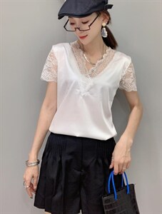 美背蝴蝶款打底短袖图片