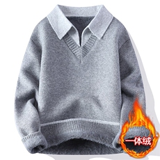 8863-P582025年秋冬新款休闲毛衣男士时尚长袖宽松针织衫上衣，男装针织衫/毛衣，电商A113
