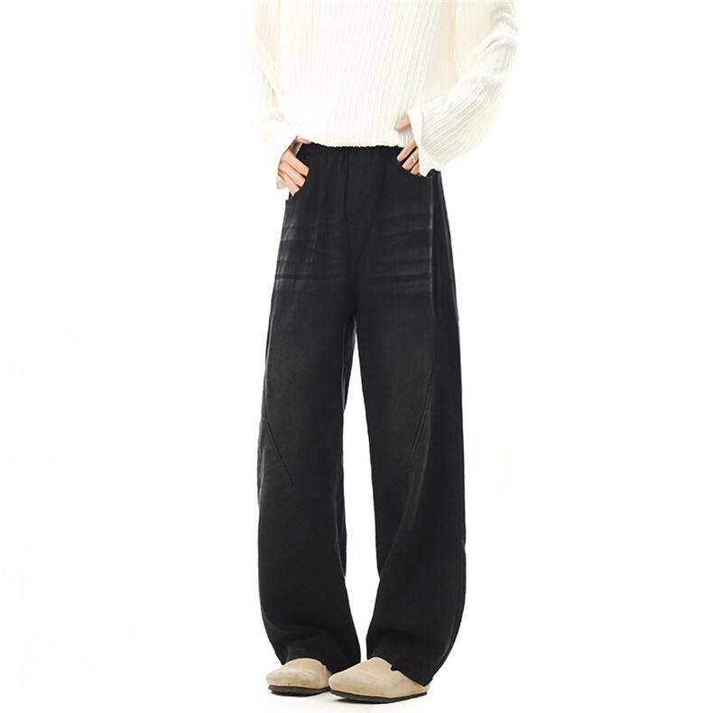 高品质现货春夏微喇牛仔裤男宽松直筒美式休闲裤子-P60-限价78，男装休闲裤，星座310A-1