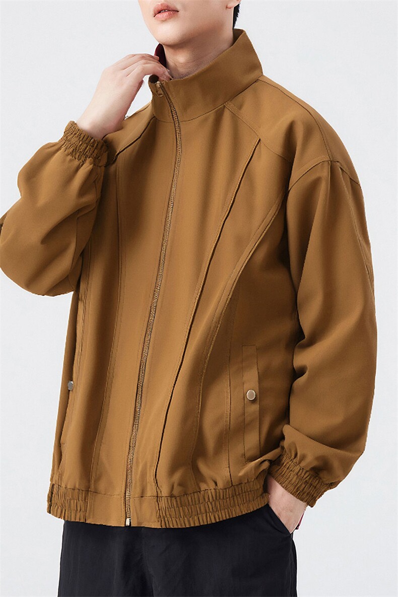 户外夹克男立领纯色上衣冲锋衣外套DSA157B-JK7866-P55,男装夹克,电商A157B