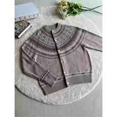 美式复古老钱风费尔岛针织毛衣休闲宽松慵懒风开衫外套ZZS151P65，男装针织衫/毛衣，电商D256A(原A064A)