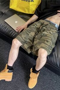 迷彩工装短裤男夏季运动裤子宽松五分中裤男短裤 网图 DK2240-p38图片