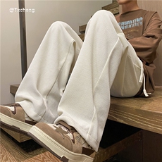 INS秋冬潮流百搭新款灯芯绒宽松直筒休闲裤B315-K23488-P45控58，男装休闲裤，电商B315