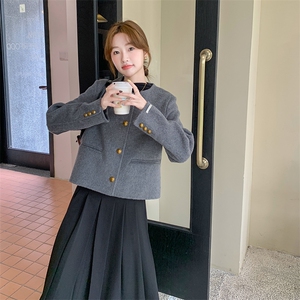 新款现货尼料短外套裙子套装612-P200-K278外套P170-K238图片